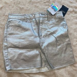 Forever 21 Short Silver Skirt